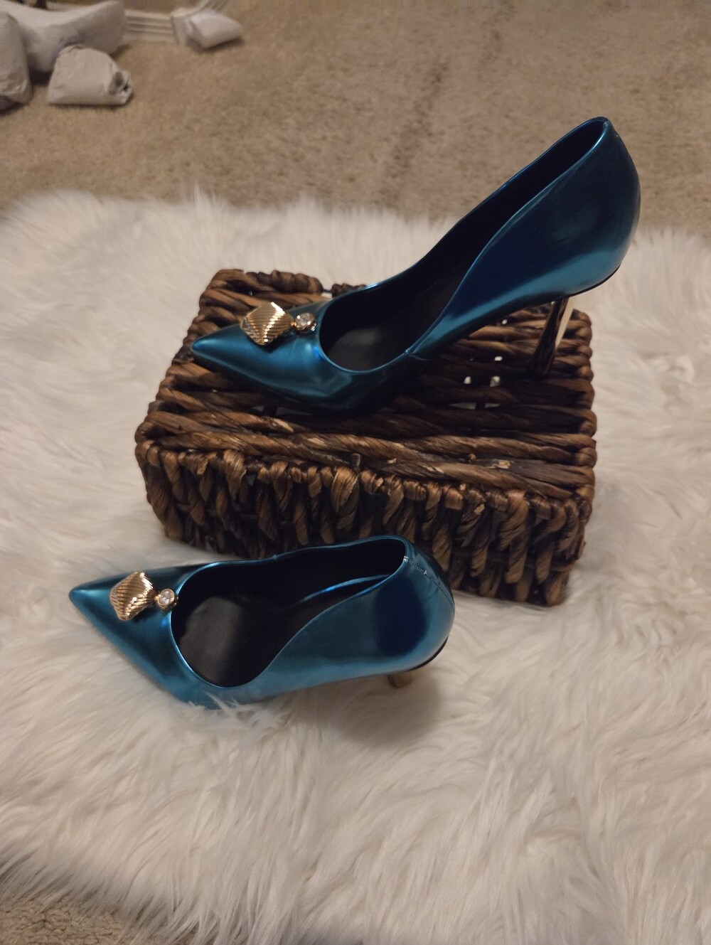 Call It Spring Blue stilleto Heel Pump - Picture 7 of 7
